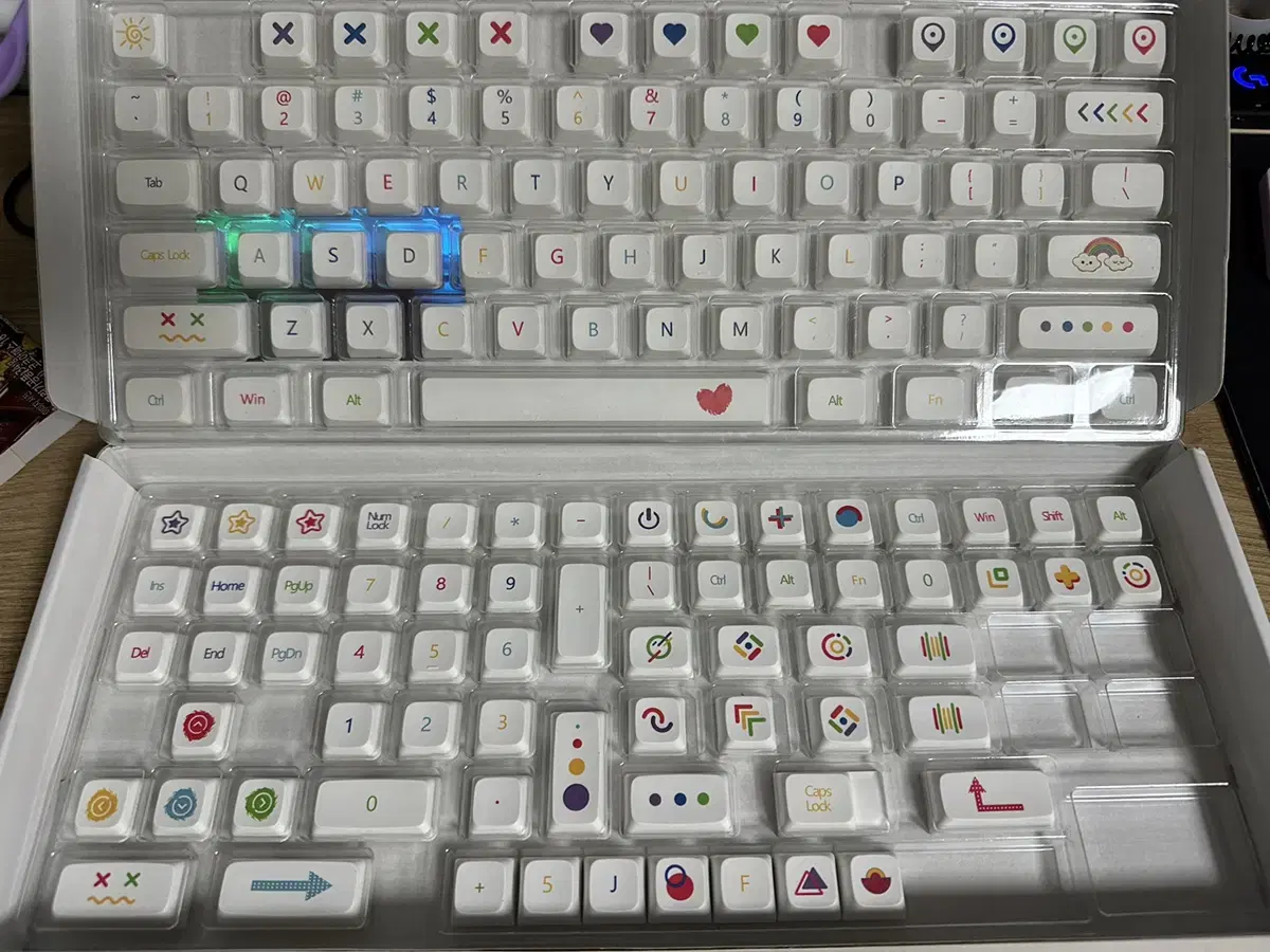 워키 XDA PBT 크레용키캡